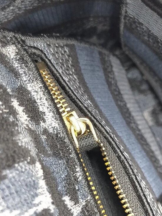 Authentic Dior Lady Dior Leopard Canvas Bag | Christian Dior Top Handle - Picture 12 of 16